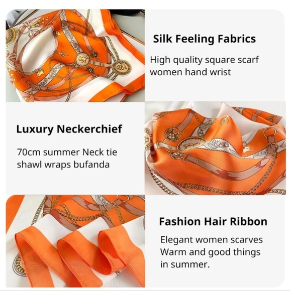💰3/$30Silky Scarf - Picture 2 of 4